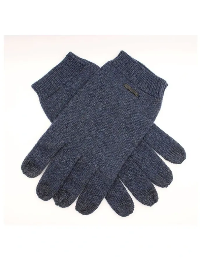 Dents Pure Merino Wool Gloves in Indigo