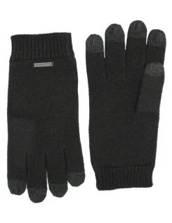Dents Pure Merino Wool Gloves in Black