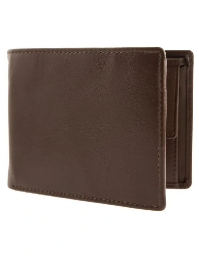 Dents RFID Nappa Leather Trifold Wallet in English Tan