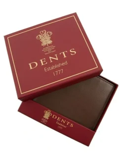 Dents RFID Nappa Leather Trifold Wallet in English Tan