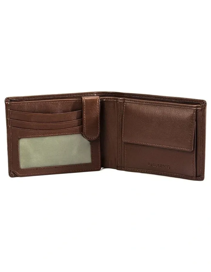 Dents RFID Nappa Leather Trifold Wallet in English Tan