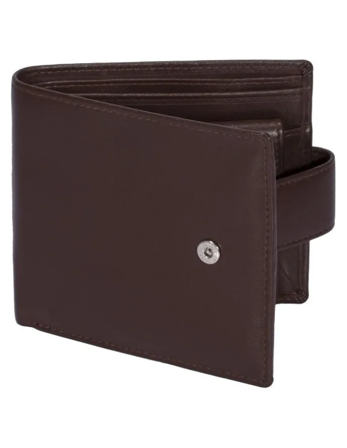Dents RFID Nappa Leather Billfold Coin Pocket Wallet in English Tan