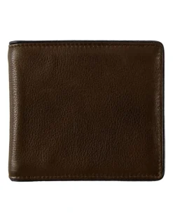 Dents RFID Two-Colour Pebble Grain Leather Billfold Wallet in Tan