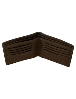 Dents RFID Two-Colour Pebble Grain Leather Billfold Wallet in Tan