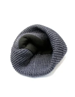 Dents Rib Knit Thinsulate Beanie in Navy Marle