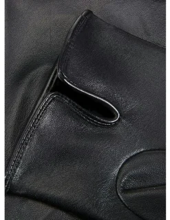 DENTS Unlined Leather Driving Gloves in Black