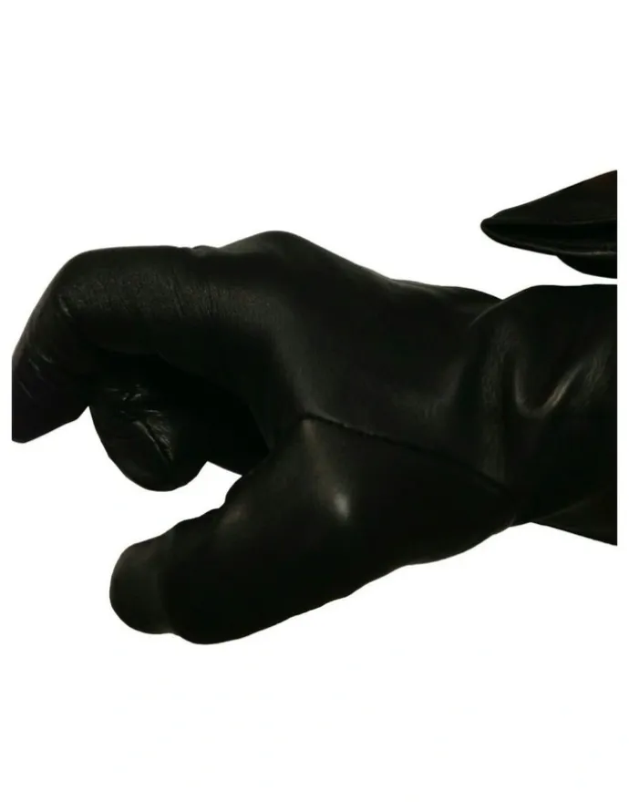 DENTS Unlined Leather Driving Gloves in Black