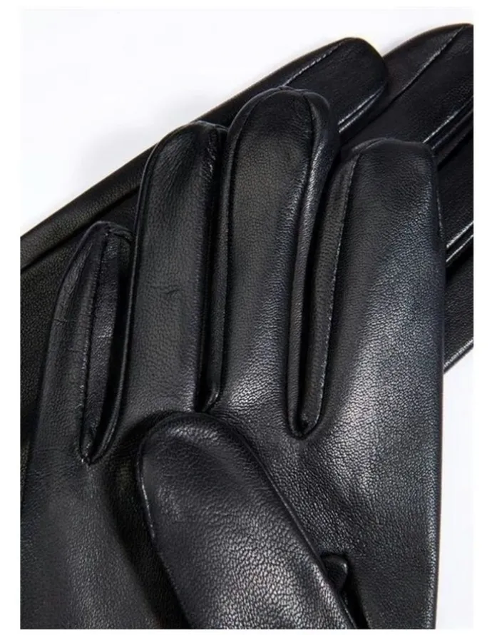 DENTS Unlined Leather Driving Gloves in Black