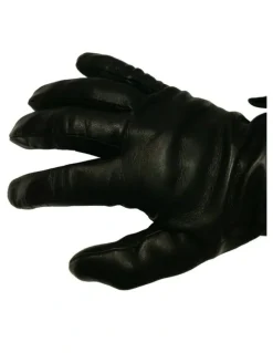 DENTS Unlined Leather Driving Gloves in Black