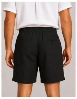 DESTii Linen Shorts in Black
