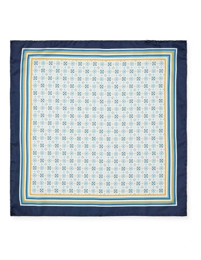 Dom Bagnato Anello Foulard Silk Pochette In Yellow