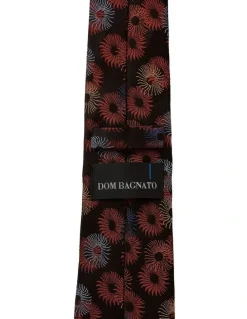 Dom Bagnato Anemone Silk Tie in Brown