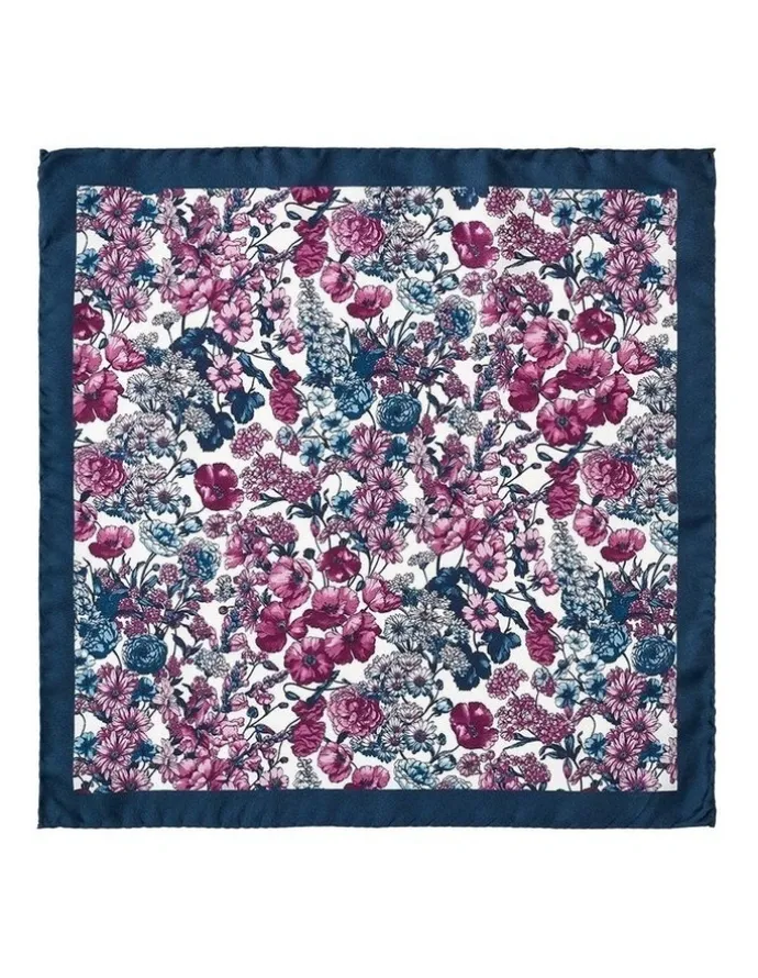 Dom Bagnato Flora Silk Pochette In Wine