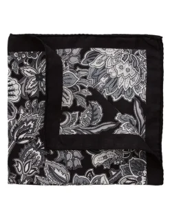 Dom Bagnato Floreale Silk Pochette in Black