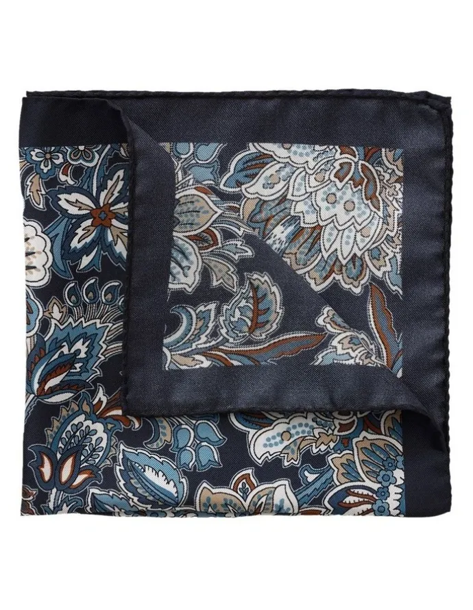 Dom Bagnato Floreale Silk Pochette in Brown