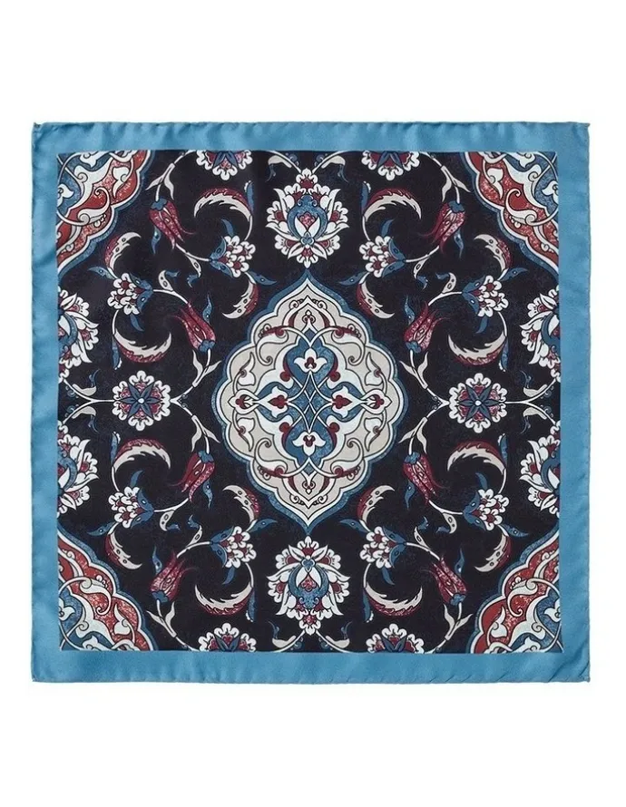 Dom Bagnato Foglio Silk Pochette In Denim