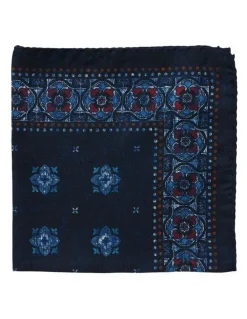 Dom Bagnato Mosaico Silk Pochette in Navy