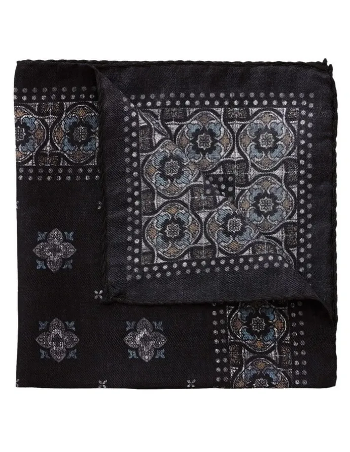 Dom Bagnato Mosaico Silk Pochette in Black