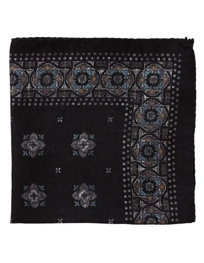 Dom Bagnato Mosaico Silk Pochette in Black