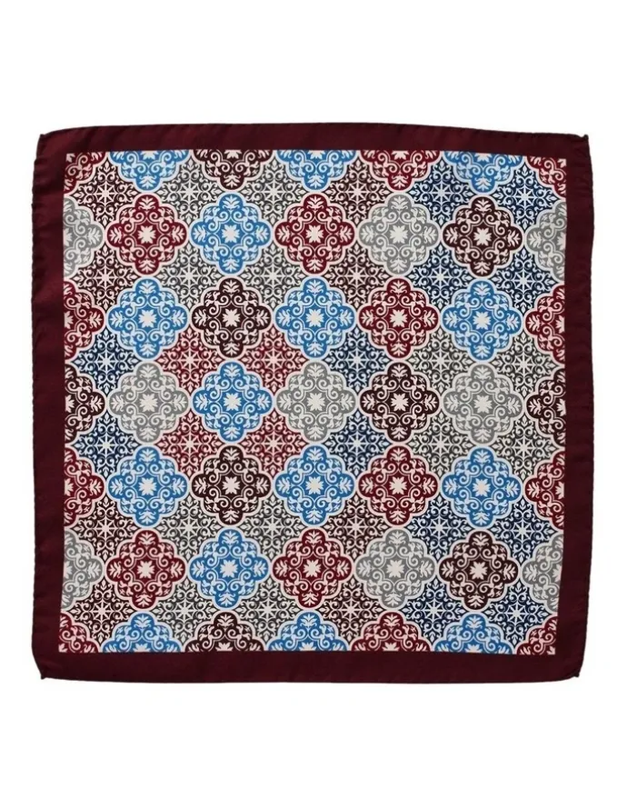 Dom Bagnato Pavimento Silk Pochette in Wine