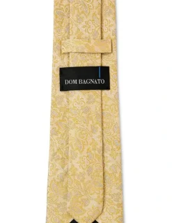 Dom Bagnato Vite Silk Tie In Yellow