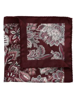 Dom Bagnato Floreale Silk Pochette in Red