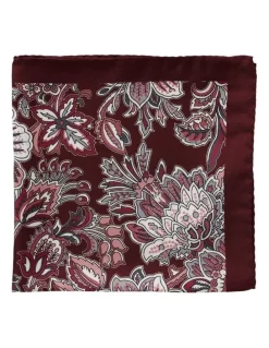 Dom Bagnato Floreale Silk Pochette in Red