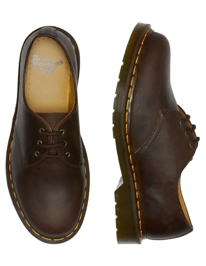 Dr Martens 1461 Crazy Horse Shoe in Dark Brown