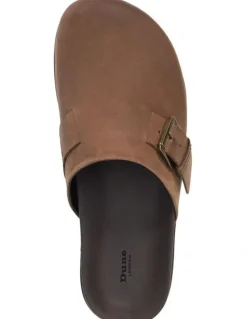 Dune London Baldwin Clog Shoe in Brown