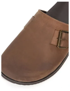 Dune London Baldwin Clog Shoe in Brown