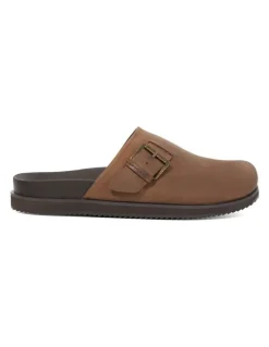 Dune London Baldwin Clog Shoe in Brown