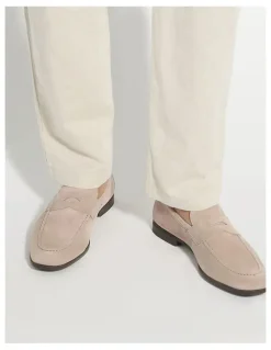 Dune London Barclays Suede Loafer In Sand