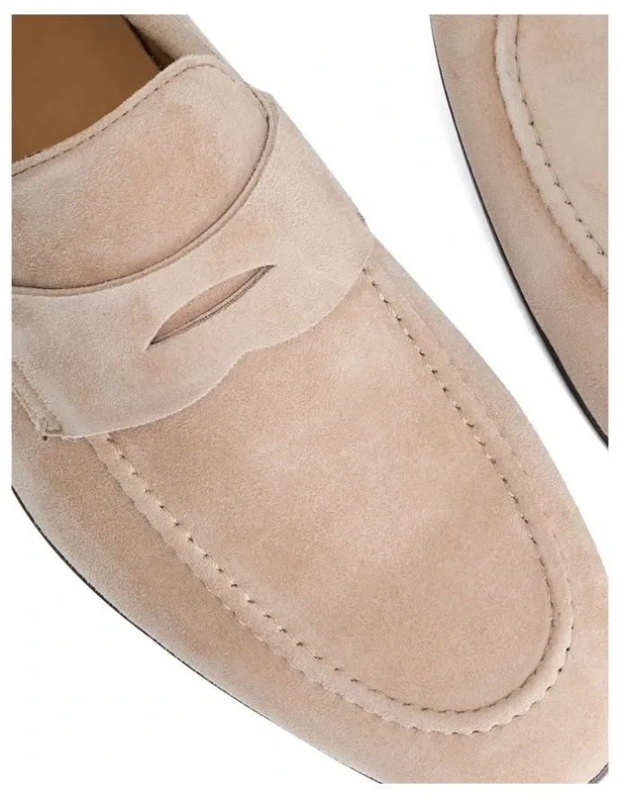 Dune London Barclays Suede Loafer In Sand