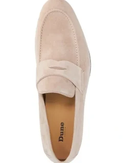Dune London Barclays Suede Loafer In Sand