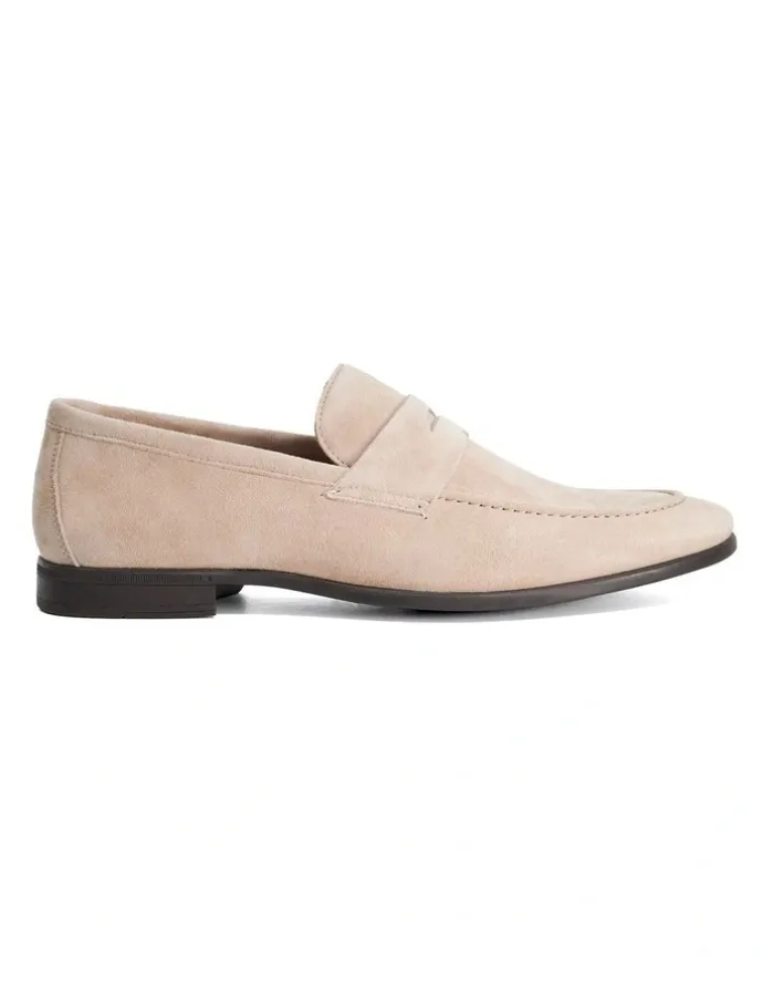 Dune London Barclays Suede Loafer In Sand