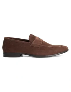 Dune London Barclays Suede Loafer in Brown