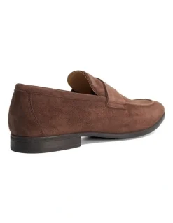 Dune London Barclays Suede Loafer in Brown