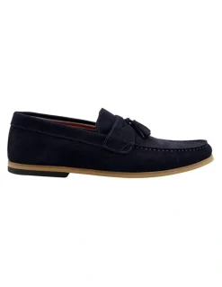 Dune London Bart Loafers in Blue