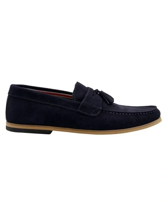 Dune London Bart Loafers in Blue