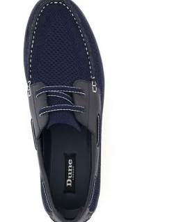 Dune London Blaim Boat Shoe In Navy