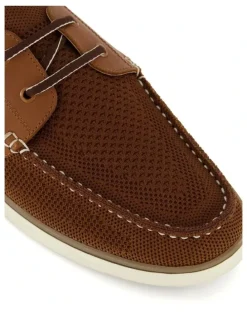 Dune London Blaim Boat Shoe In Tan