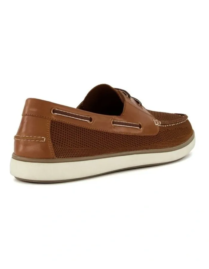 Dune London Blaim Boat Shoe In Tan