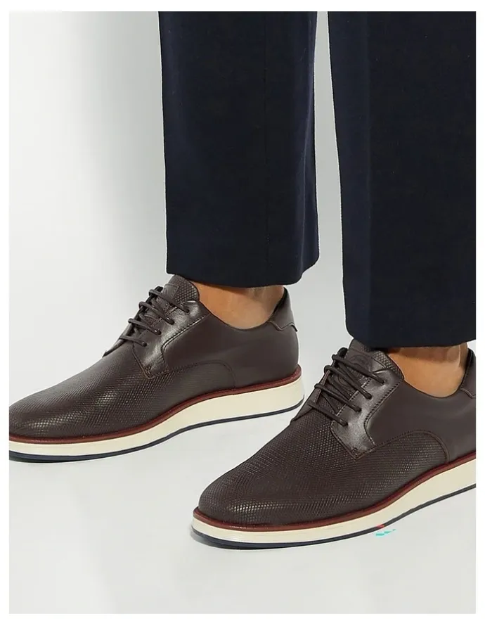 Dune London Bow Lace-Up Shoe in Brown