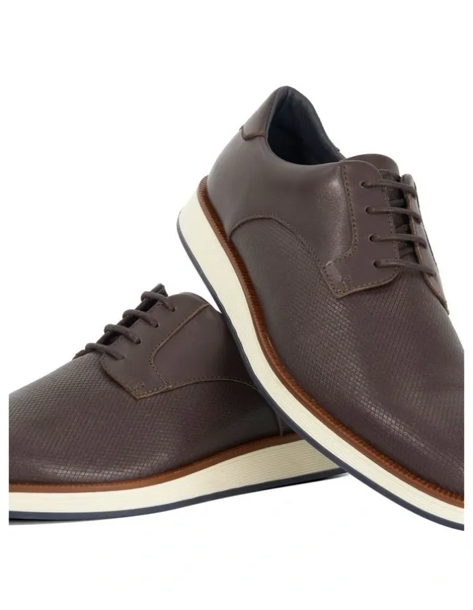 Dune London Bow Lace-Up Shoe in Brown