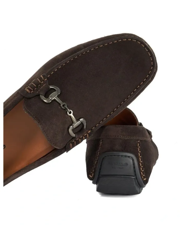 Dune London Brackon Moccasion in Brown