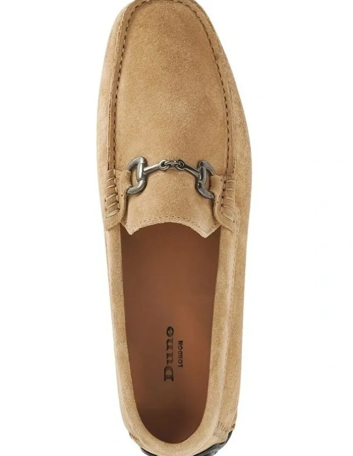 Dune London Brackon Suede Loafer in Taupe