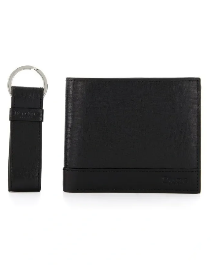 Dune London Opollo Wallet and Card Holder Gift Set in Black