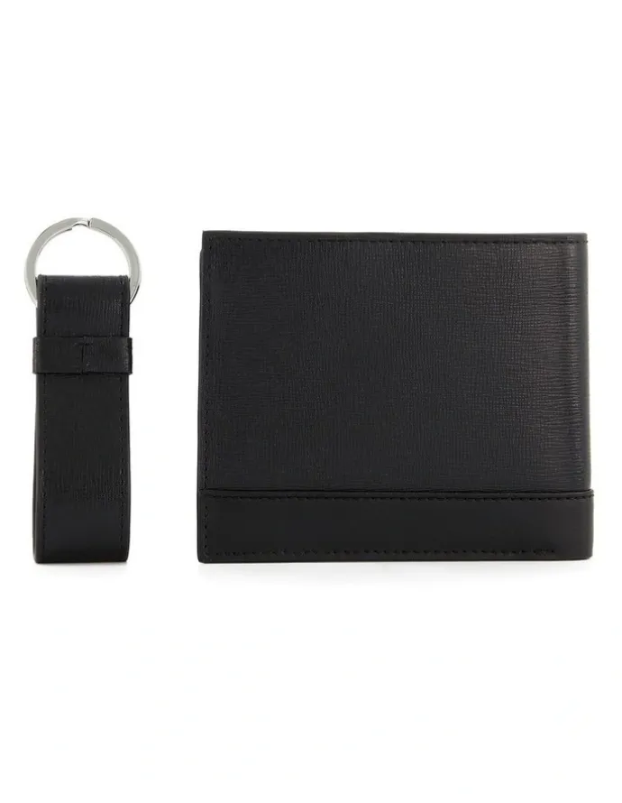 Dune London Opollo Wallet and Card Holder Gift Set in Black