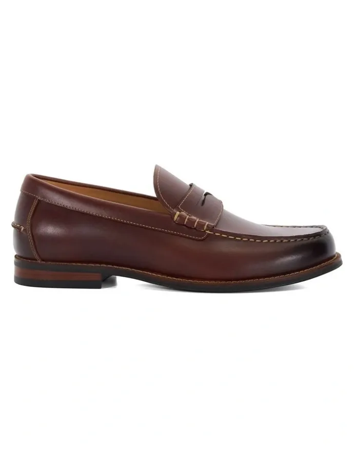 Dune London Samson Loafer in Brown