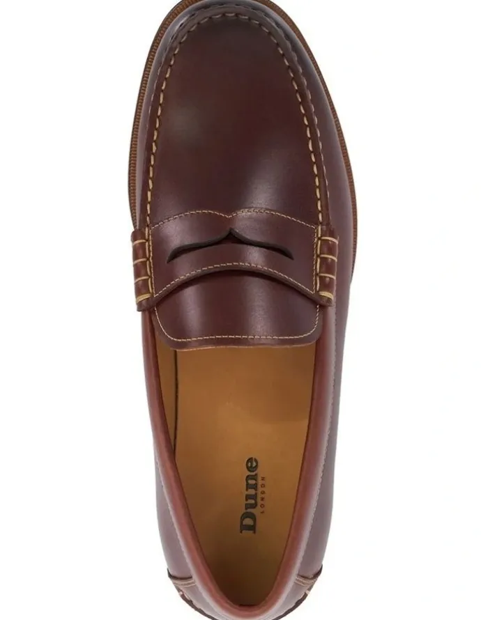 Dune London Samson Loafer in Brown